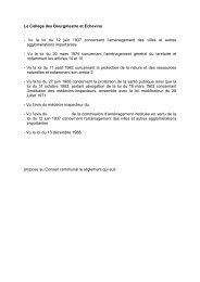 Plan d'aménagement général - Commune de Steinsel