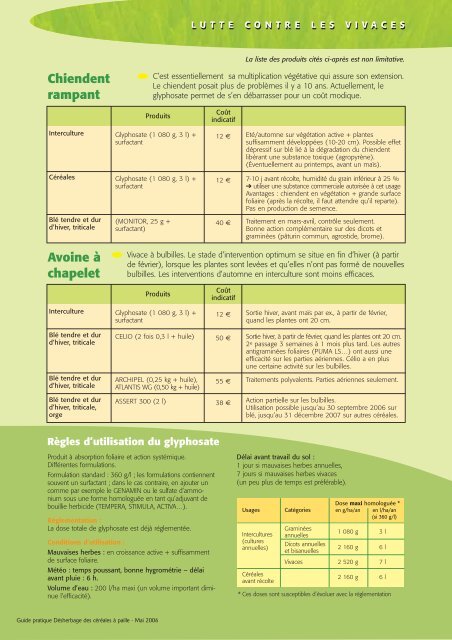 Guide pratique - Désherbage des céréales à paille - Chambre d ...