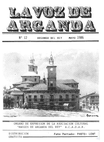 Revista "La Voz de Arganda" (1985-1988) - Archivo de la Ciudad de ...