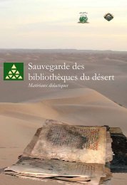 Sauvegarde des bibliothèques du désert» en Mauritanie - SIRPAC