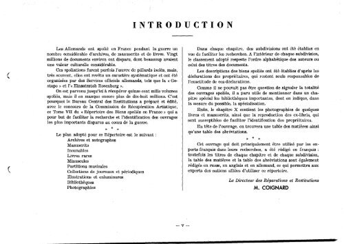 tome VII Archives, manuscrits et livres rares - Ministère de la culture ...