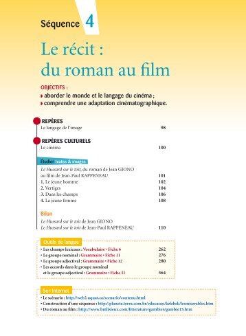 Le récit : du roman au film