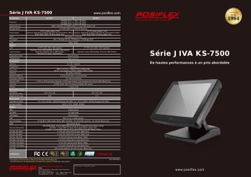 Série KS-7500 - Posiflex.com