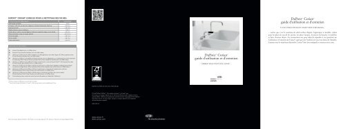 DuPont™ Corian® guide d'utilisation et d'entretien DuPont™ Corian ...