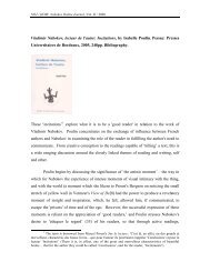 Vladimir Nabokov, lecteur de l'autre: Incitations, by Isabelle Poulin ...