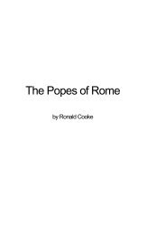 The Popes of Rome (1999) by Dr. Ronald Cooke - Arctic Beacon