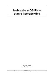 Izobrazba u OS RH – stanje i perspektiva - Ministarstvo obrane