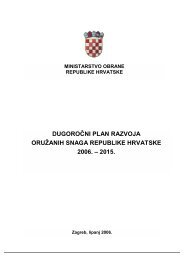 dugoročni plan razvoja oružanih snaga republike hrvatske 2006.