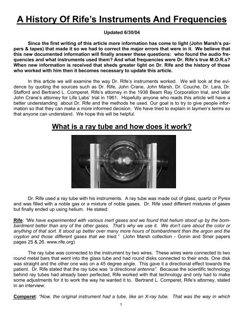 A History Of Rife's Instruments And Frequencies.pub