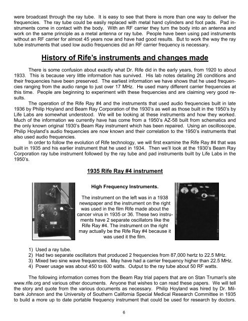 A History Of Rife's Instruments And Frequencies.pub