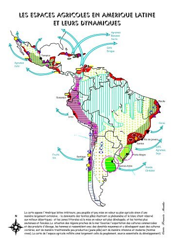 LES ESPACES AGRICOLES en amerique latine - Carto-GH