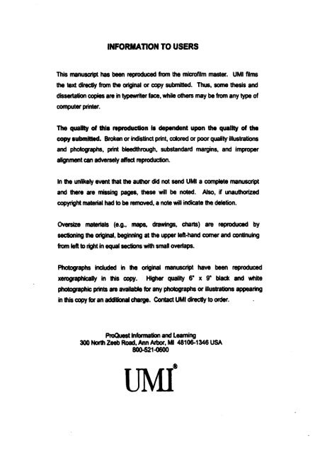 Proquest Dissertations The University Of Arizona Campus