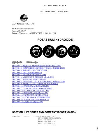 POTASSIUM HYDROXIDE MSDS.pdf - ArizonaEnergy.org