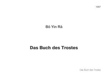 8. Das Buch des Trostes (1924) - Arkanum