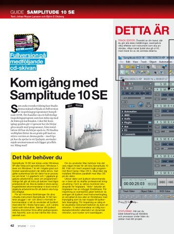 Guide Samplitude 10 SE - IDG.se