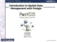 Introduction to Spatial Data Management with PostGIS - Mapbender