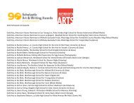 2013 Scholastic Art Awards Gold Key, American Visions