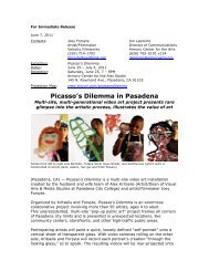 Picasso's Dilemma in Pasadena - Armory Center for the Arts