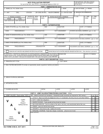 DA Form 2166-8