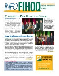 Info FIHOQ - Société Internationale d'Arboriculture-Québec inc.