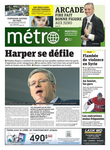 journal metro montreal 28 mars 2011