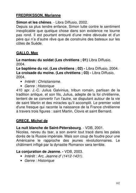 Genre : Terroir