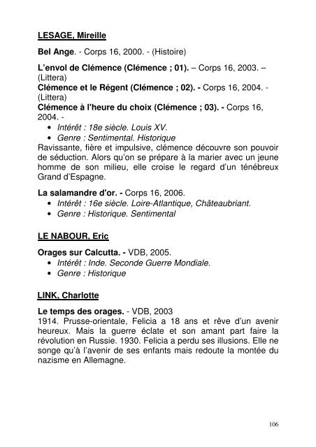 Genre : Terroir