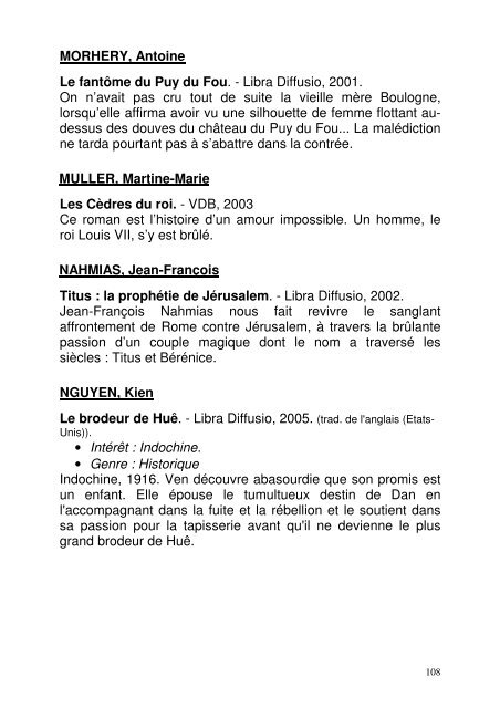 Genre : Terroir