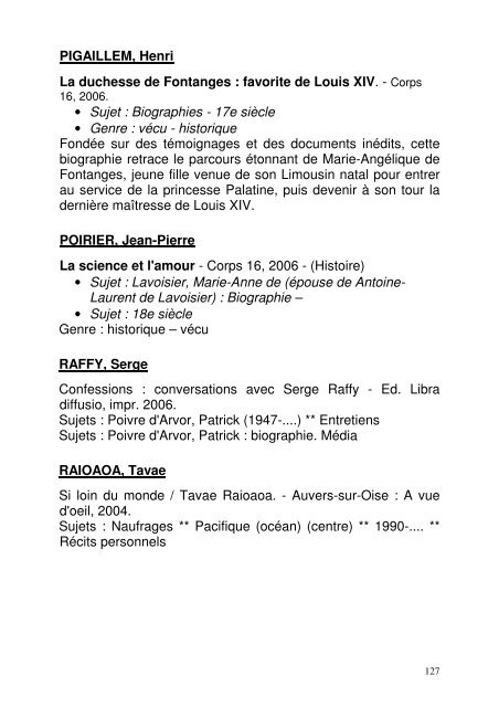 Genre : Terroir