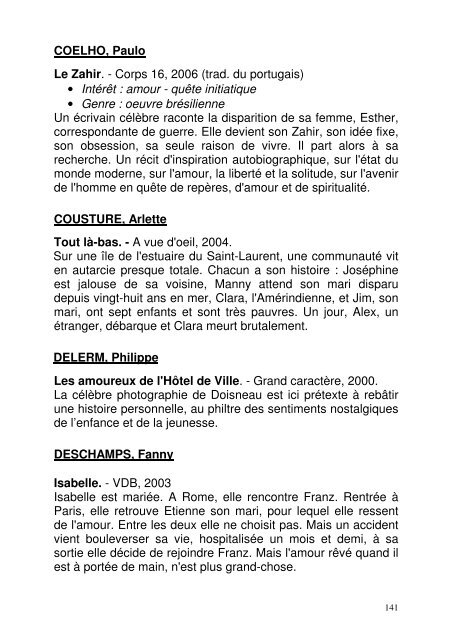 Genre : Terroir