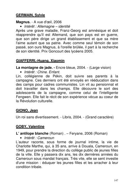 Genre : Terroir