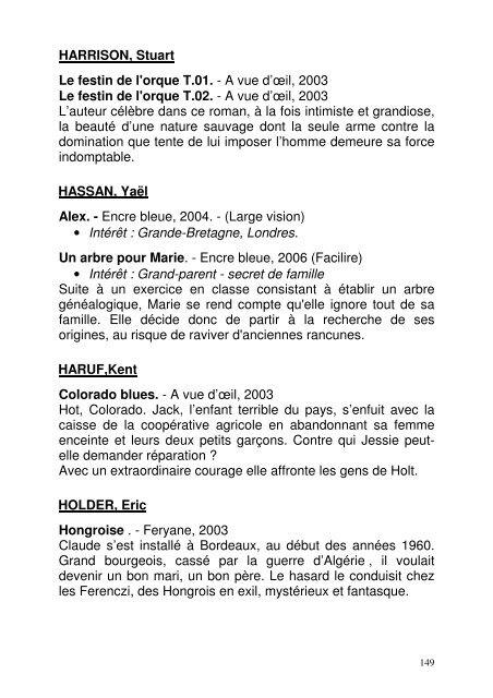 Genre : Terroir