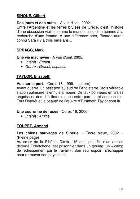 Genre : Terroir