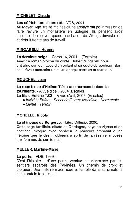 Genre : Terroir