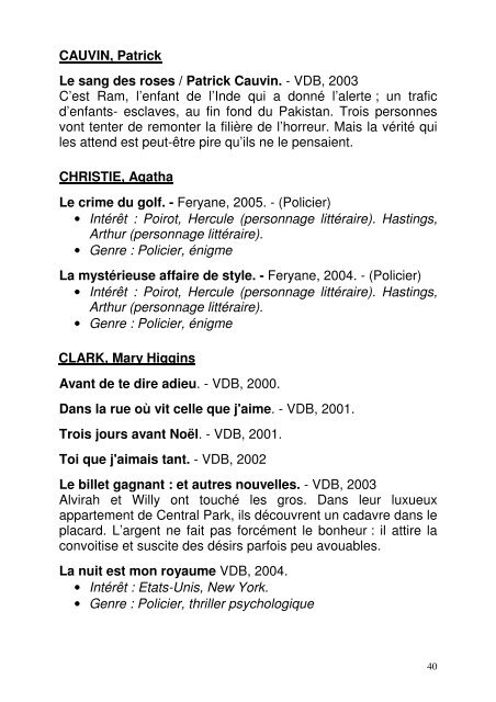 Genre : Terroir