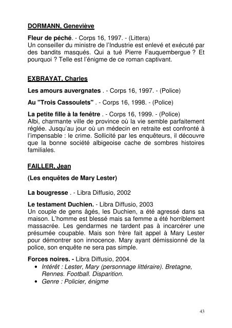Genre : Terroir