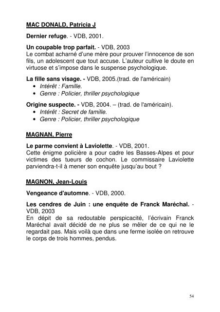 Genre : Terroir