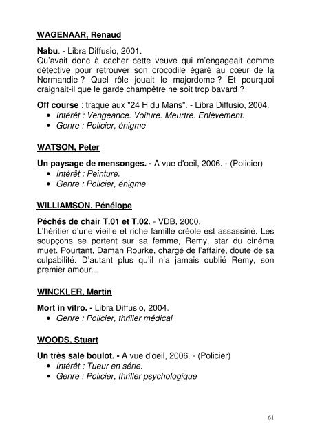 Genre : Terroir