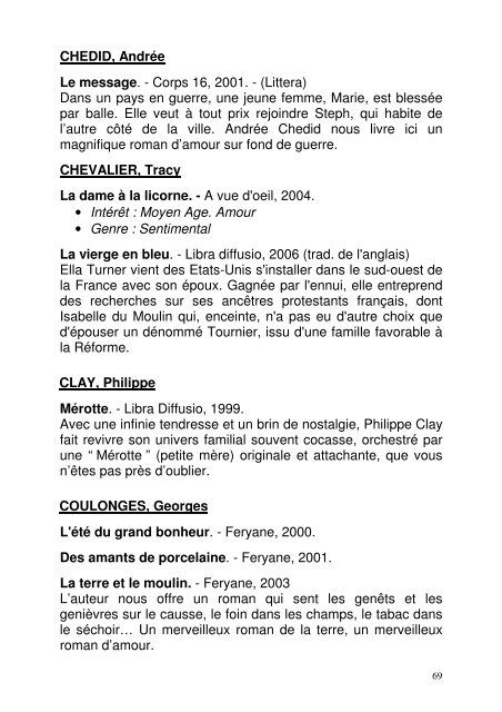 Genre : Terroir