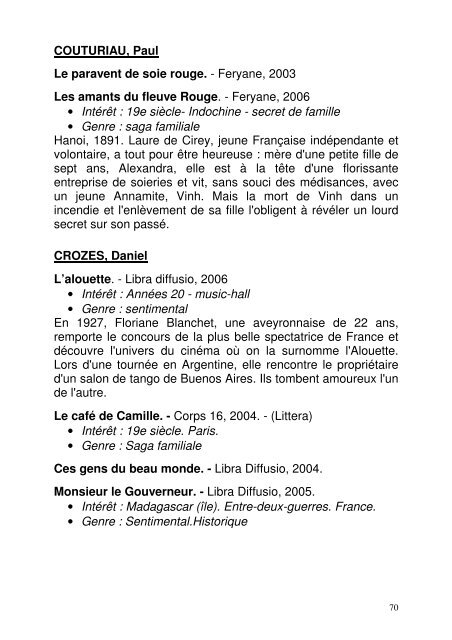 Genre : Terroir