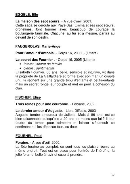 Genre : Terroir