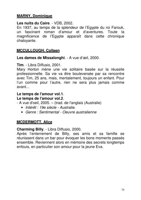 Genre : Terroir