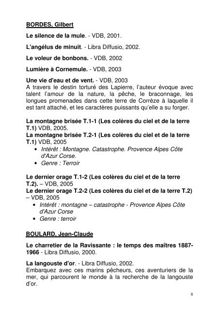 Genre : Terroir