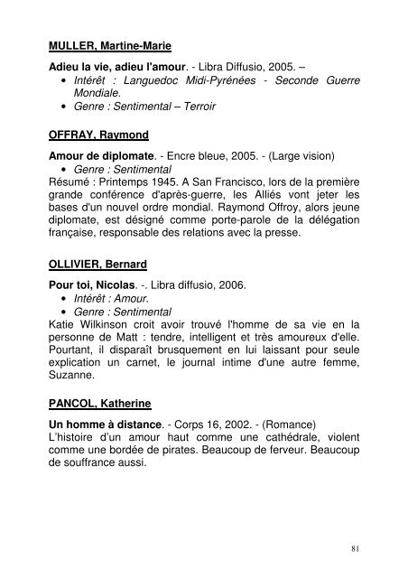 Genre : Terroir