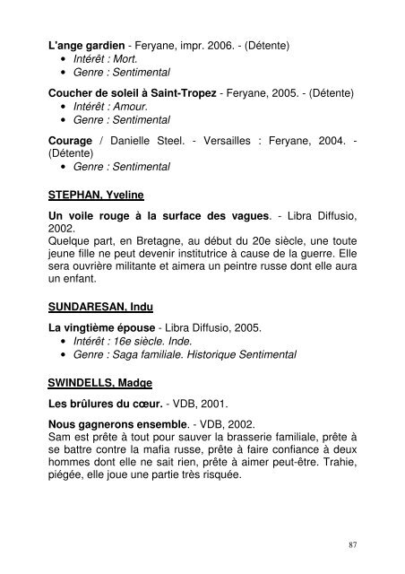 Genre : Terroir