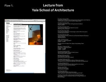 Lecture from Yale School of Architecture - Yale University School of Art