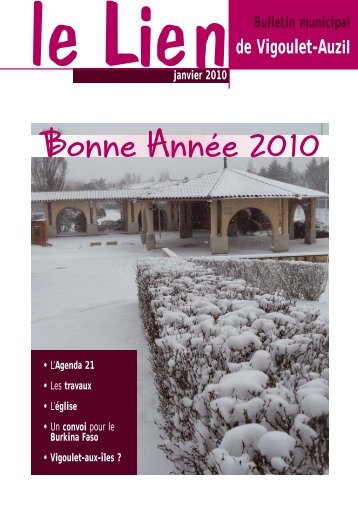 Le Lien, bulletin municipal de Vigoulet-Auzil (janvier 2010) - Sicoval