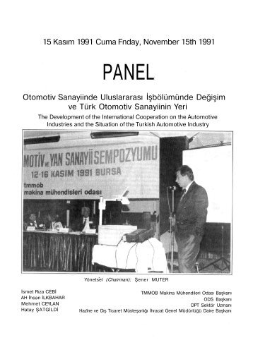 15 Kas?m 1991 Cuma Fnday, November 15th 1991 Otomotiv ...