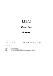 Index + List PV - Lists of EPPO Standards