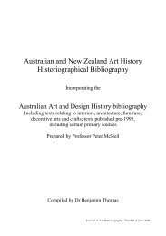 Australian and New Zealand Art History Historiographical